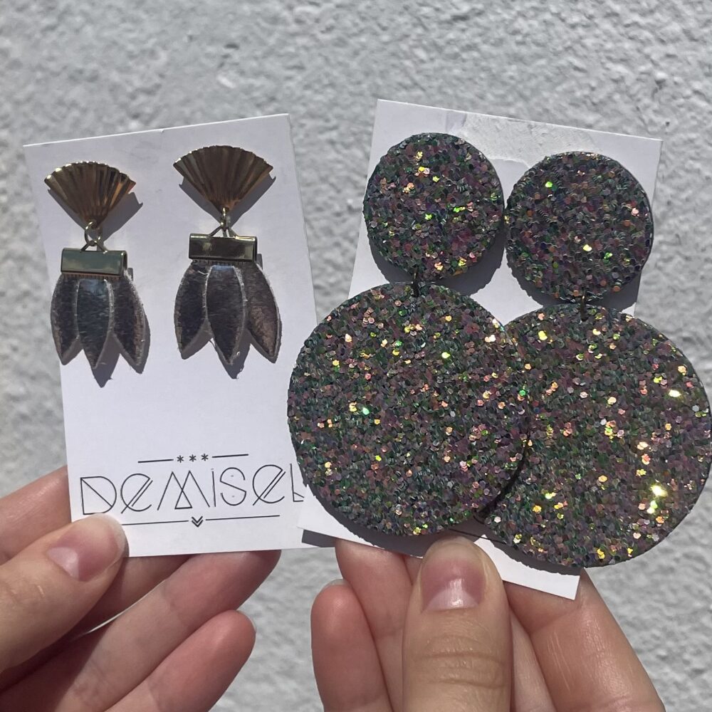 Boucle d'oreille Demi sel